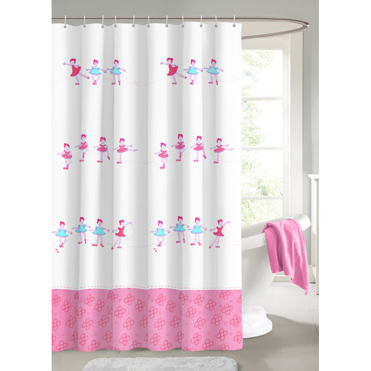 Harriet Bee Cute Fun Ballerina Waterproof Shower Curtain | Wayfair.co.uk